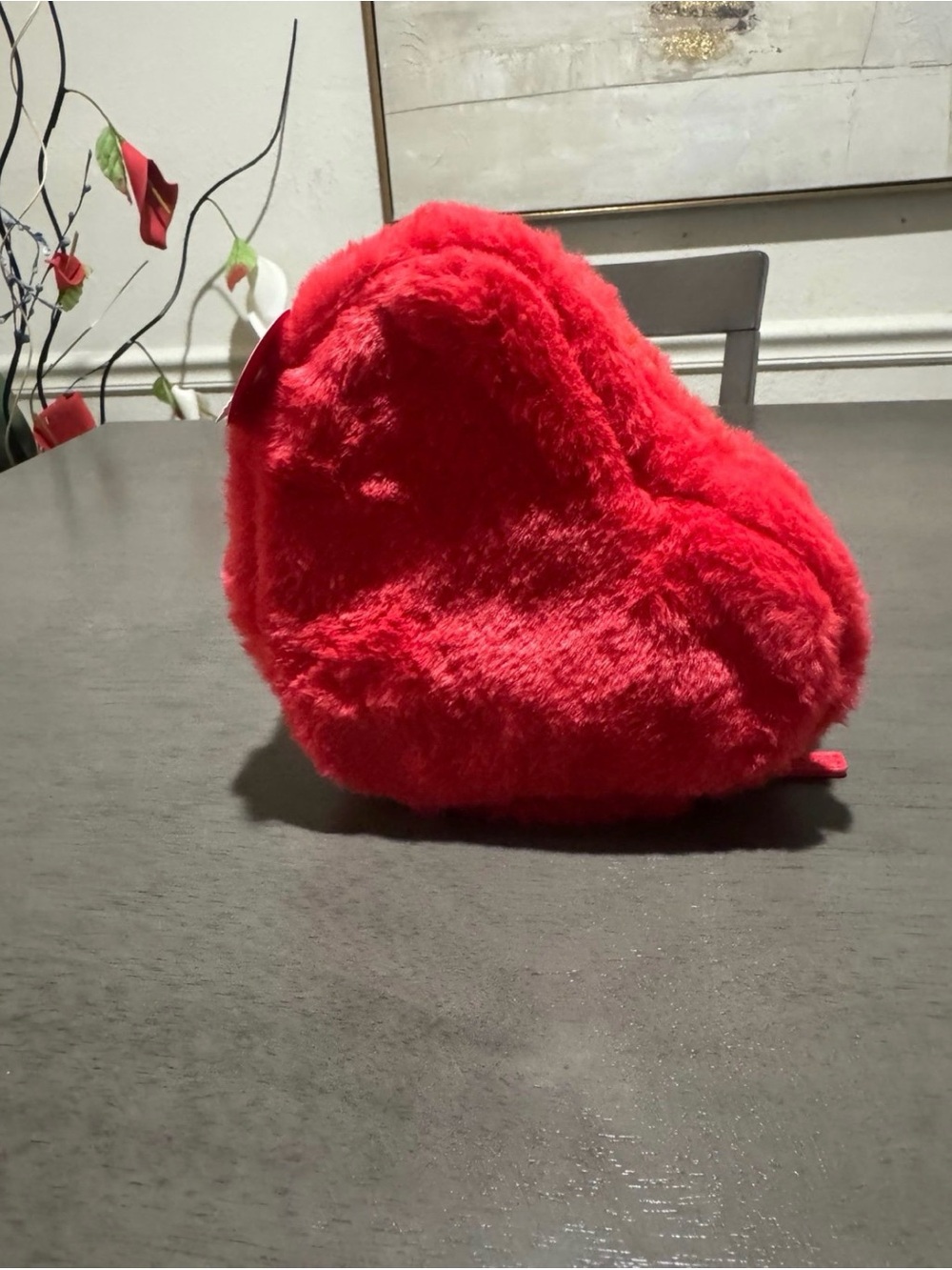 Plush Red Heart Clutch/Crossbody - Soft Fuzzy